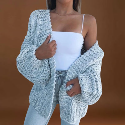 Daniela - Casaco descontraído em malha grossa