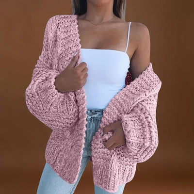 Daniela - Casaco descontraído em malha grossa