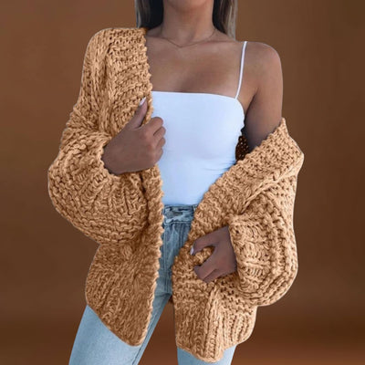 Daniela - Casaco descontraído em malha grossa