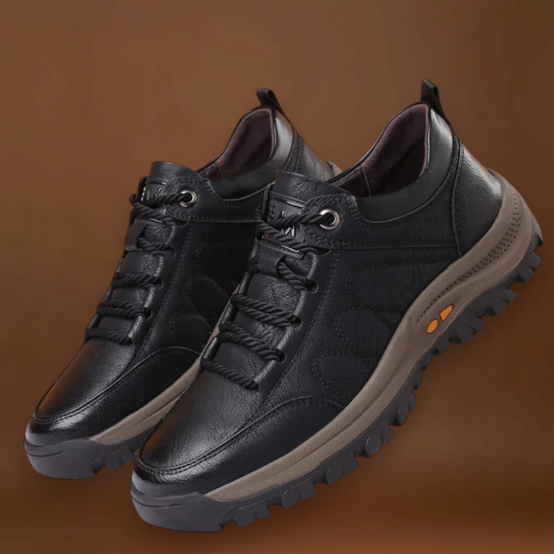 Matt - Sapatos masculinos casuais de couro costurados à mão