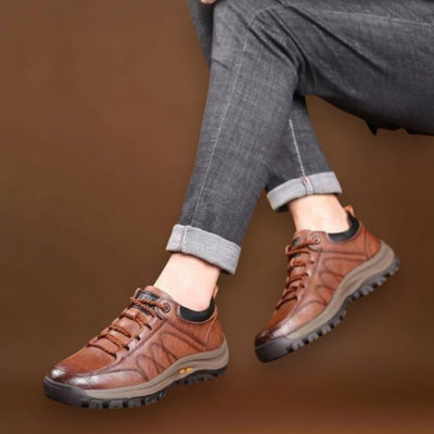 Matt - Sapatos masculinos casuais de couro costurados à mão