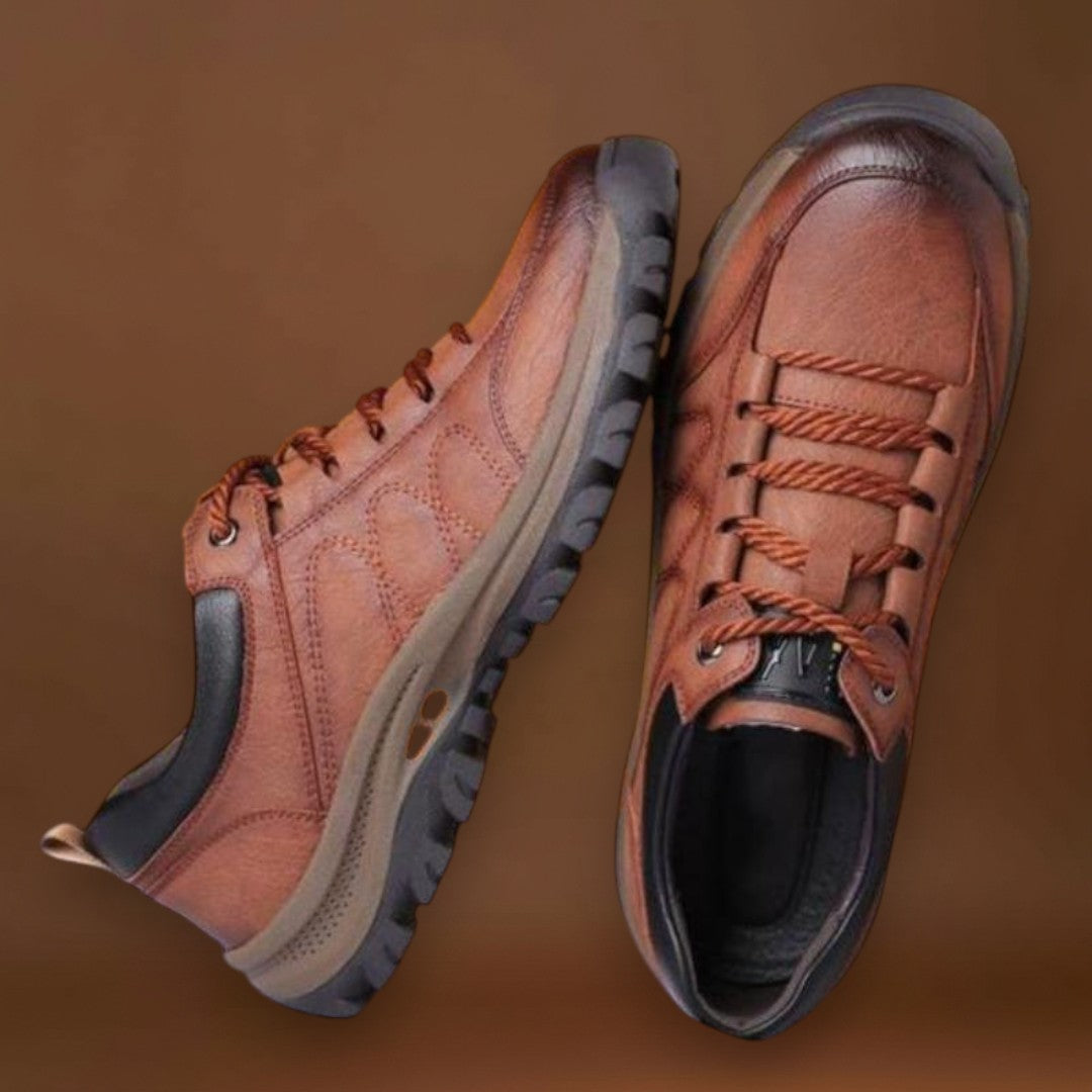 Matt - Sapatos masculinos casuais de couro costurados à mão