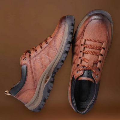 Matt - Sapatos masculinos casuais de couro costurados à mão