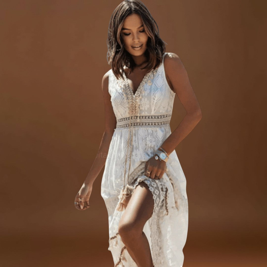 Érica - Vestido em estilo boêmio