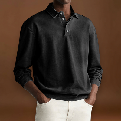 Elias – Polo com Botões e Cor Lisa