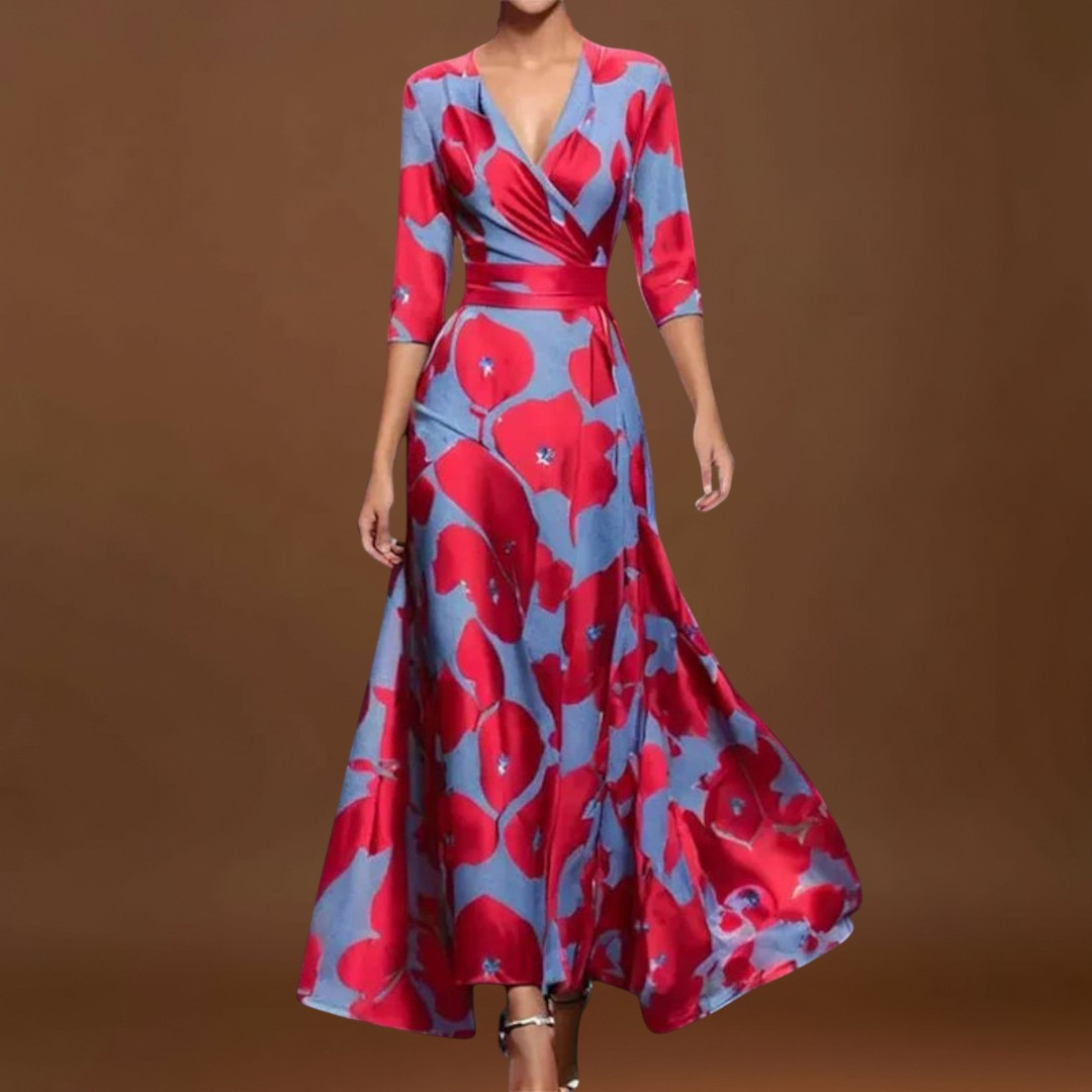 Inês - Vestido de senhora com manga elegante