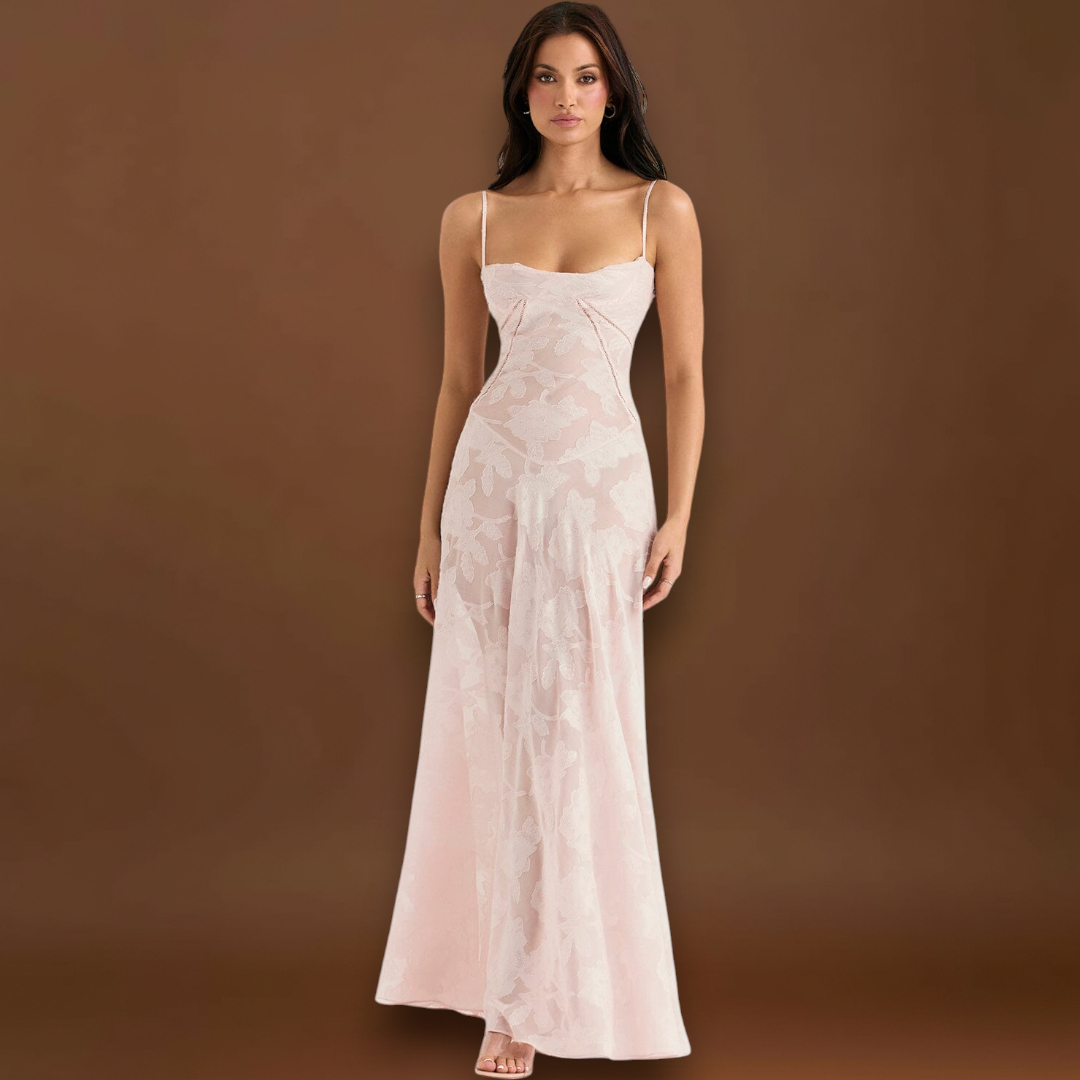 Serena - Vestido longo elegante para casamentos e eventos