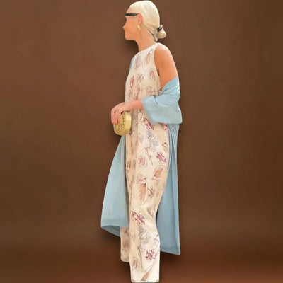 Julia – Vestido maxi com casaco a condizer