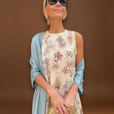 Julia – Vestido maxi com casaco a condizer