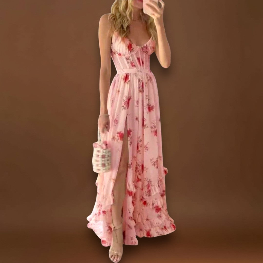 Joana - Vestido com padrão floral