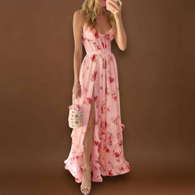 Joana - Vestido com padrão floral