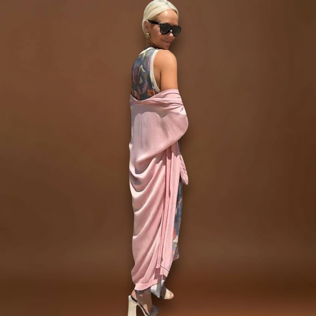 Julia – Vestido maxi com casaco a condizer