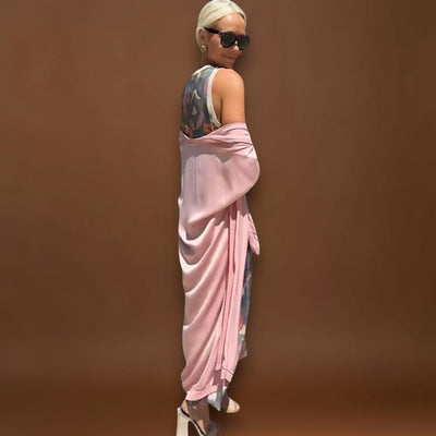 Julia – Vestido maxi com casaco a condizer