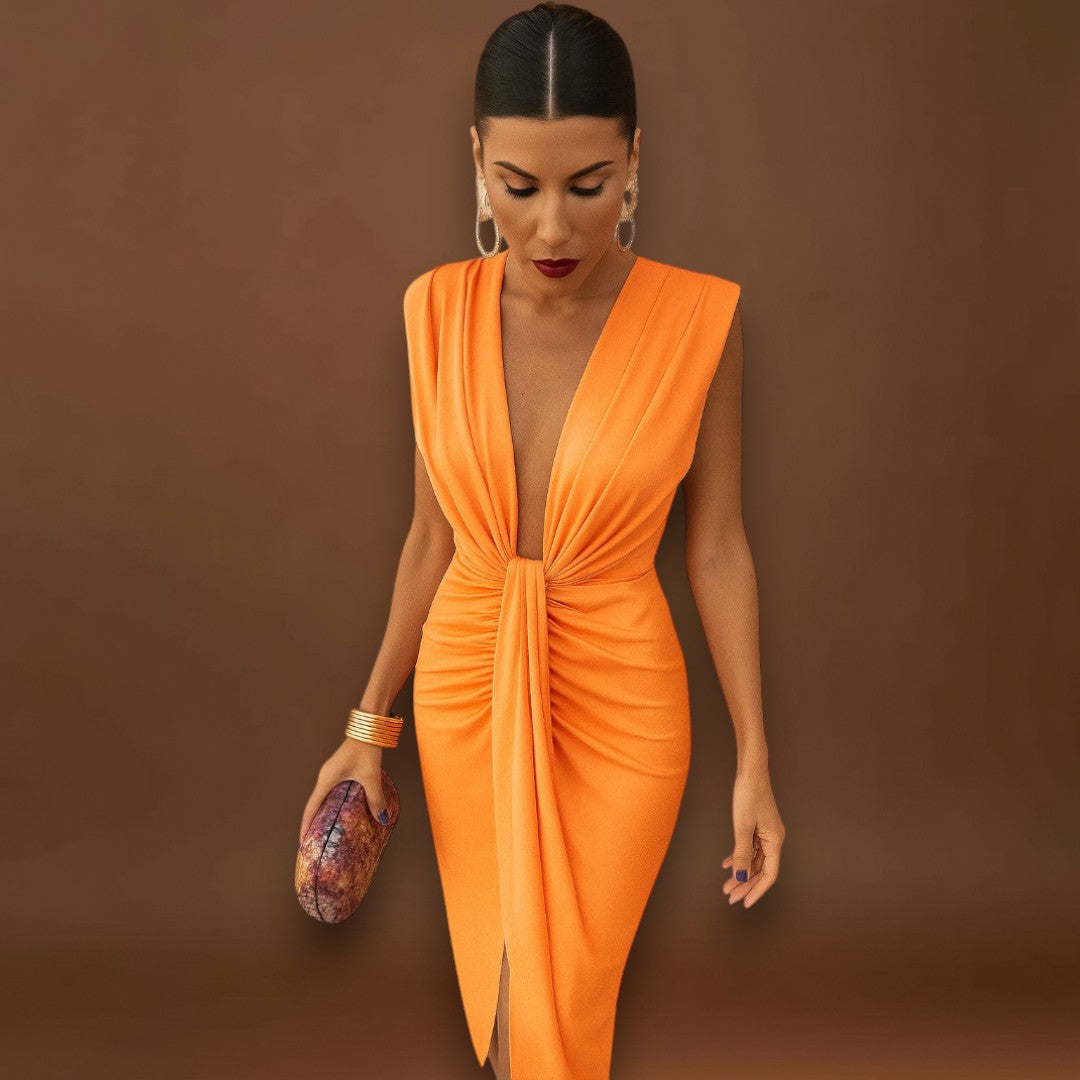 Júlia - Vestido de Decote Aberto