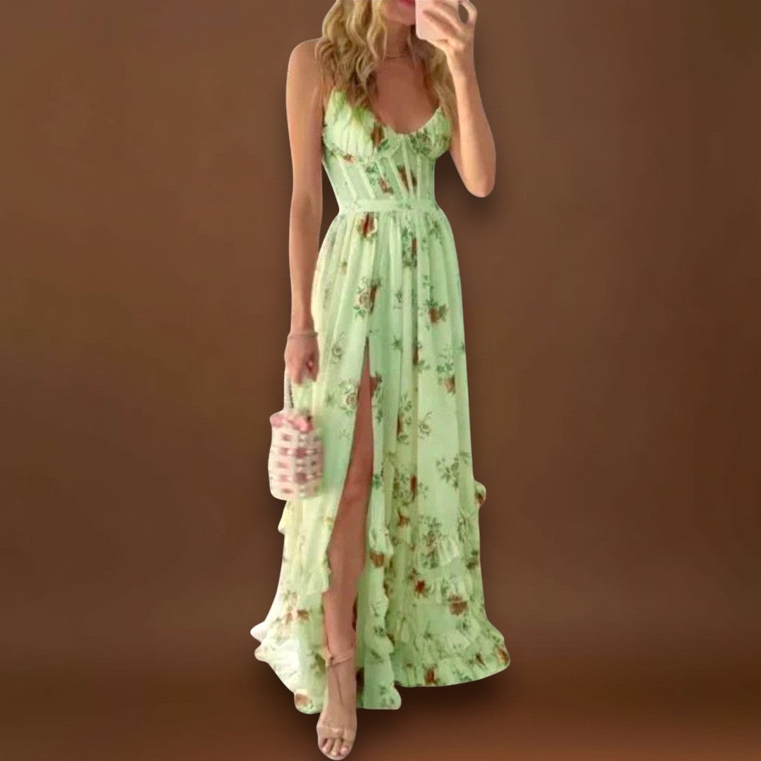 Joana - Vestido com padrão floral