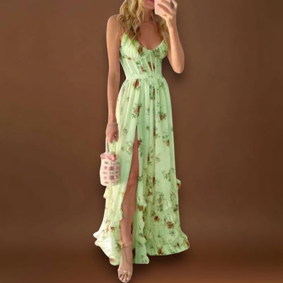 Joana - Vestido com padrão floral