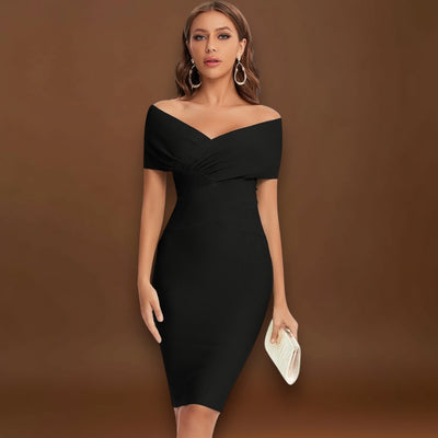 Ofélia - Vestido Elegante com Decote em V