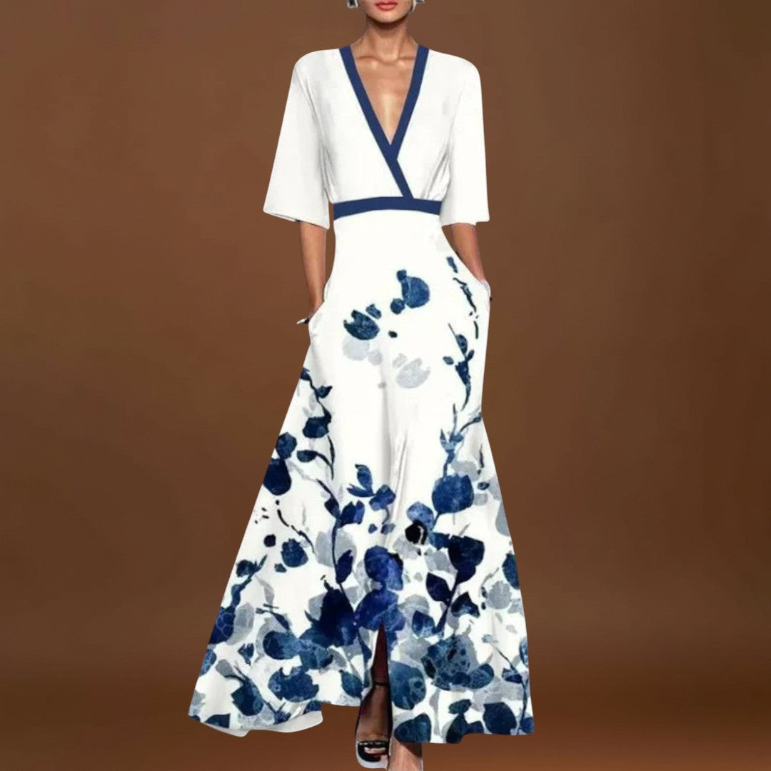 Inês - Vestido de senhora com manga elegante