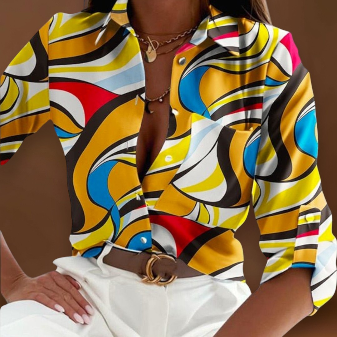 Maria - Blusa com gola clássica