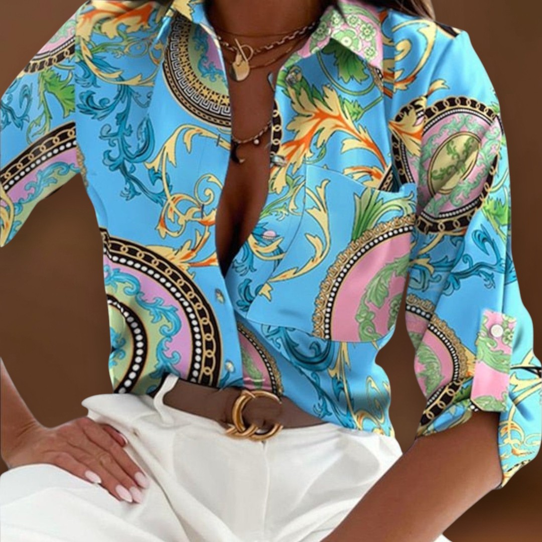 Maria - Blusa com gola clássica