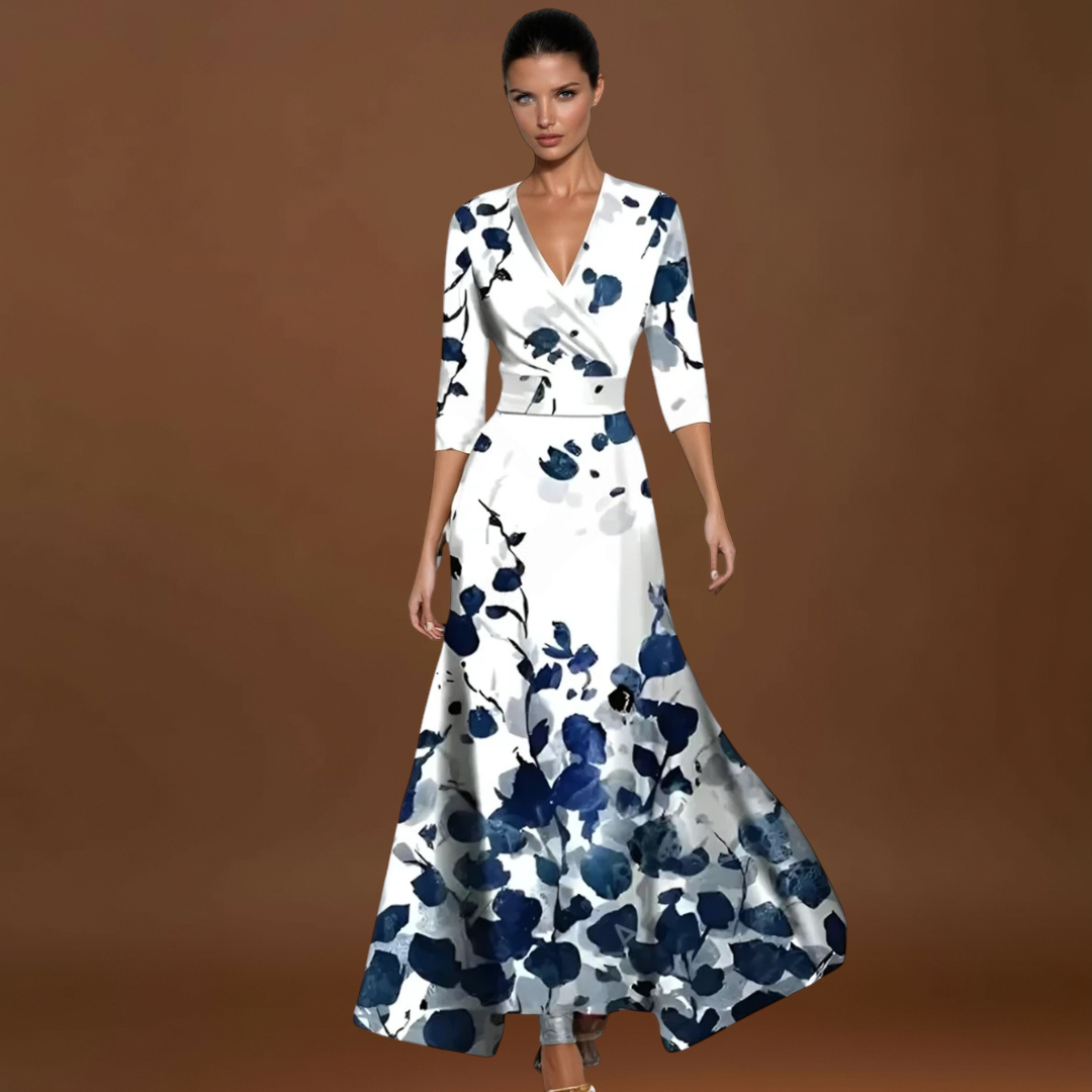 Inês - Vestido de senhora com manga elegante